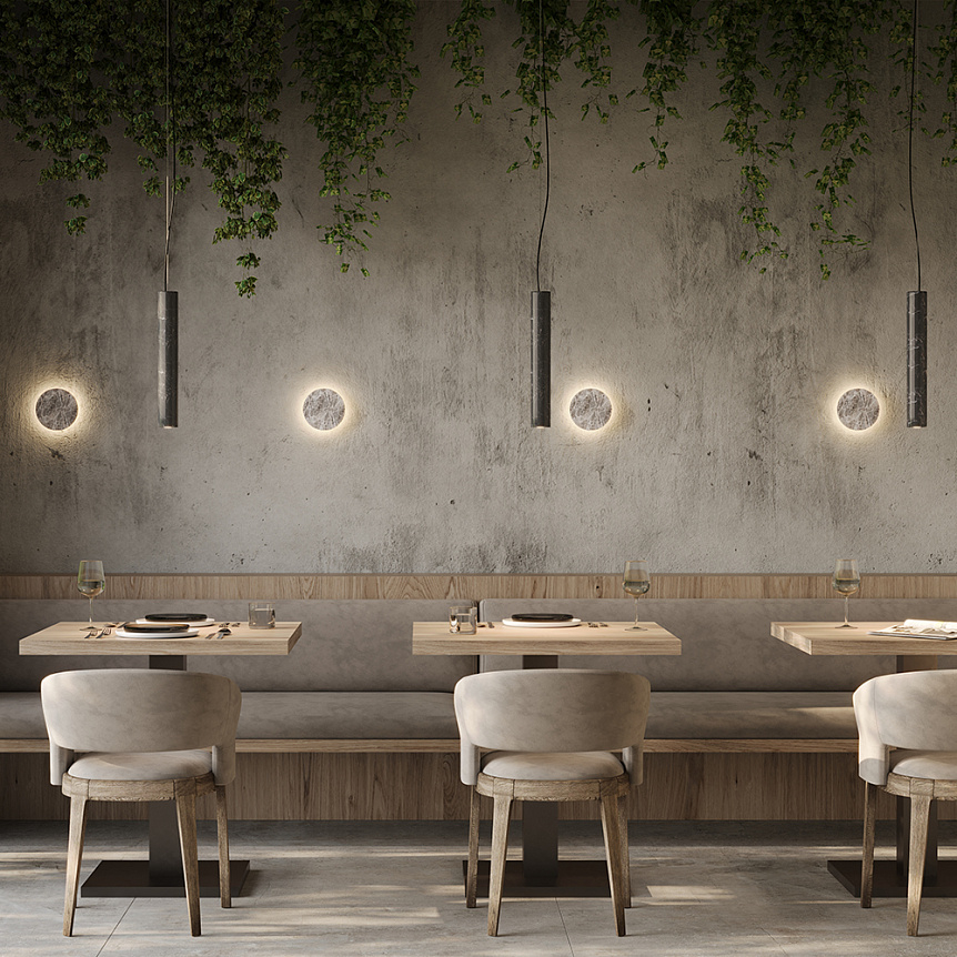 Pendant lamp MOD461PL-L5BK - Pendant luminaire Basic Texture [5]