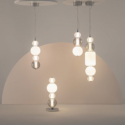 Pendant Lamp P069PL-L17CH3K - Pendant luminaire Collar (suspensie COLLAR crom) [7]