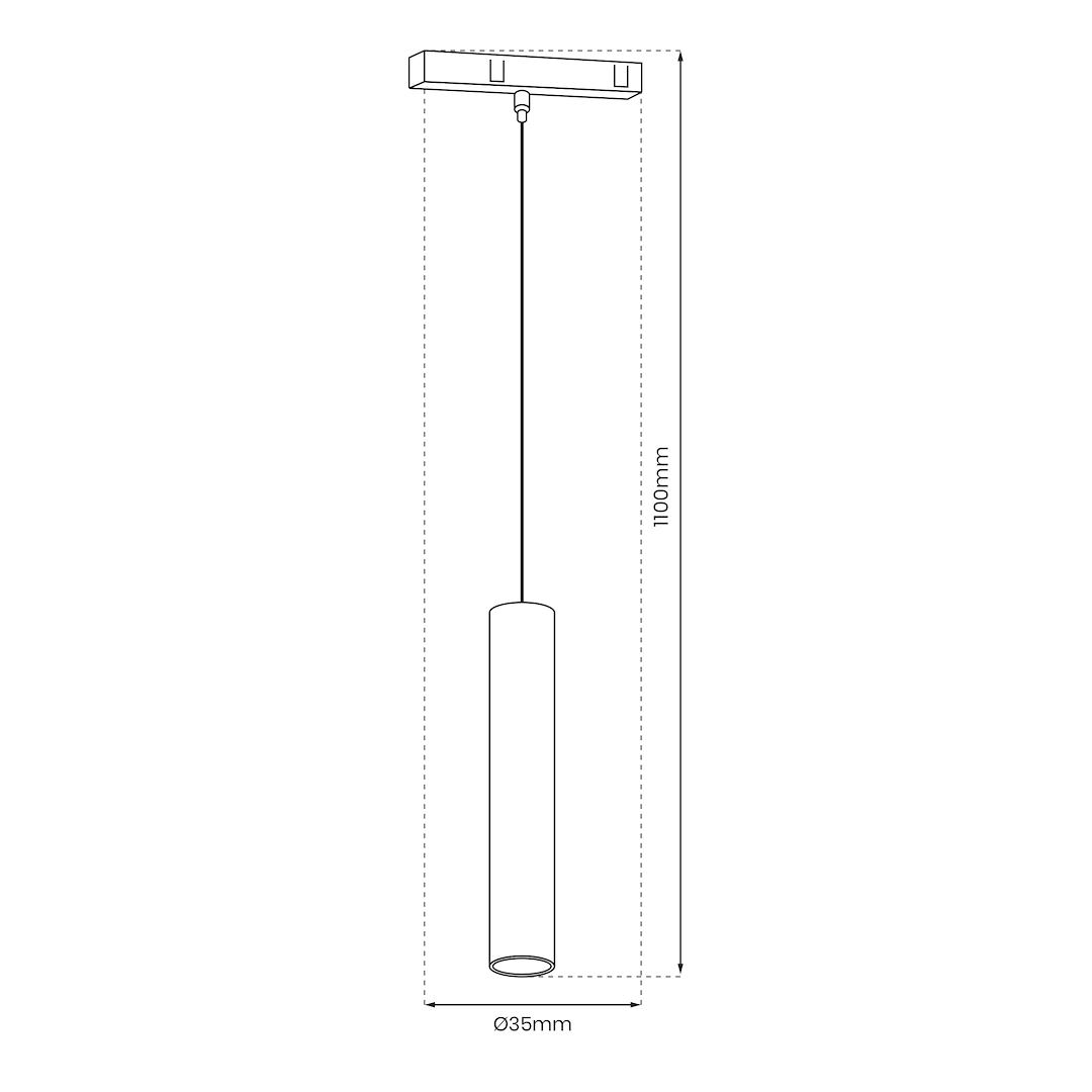 Pendul LED 7W, pentru sina magnetica M20 [2]