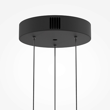 Pendul Maytoni Bassa, negru, sticlă fumurie, LED 20 W, 3000 K - MOD501PL-L20BK1 [3]