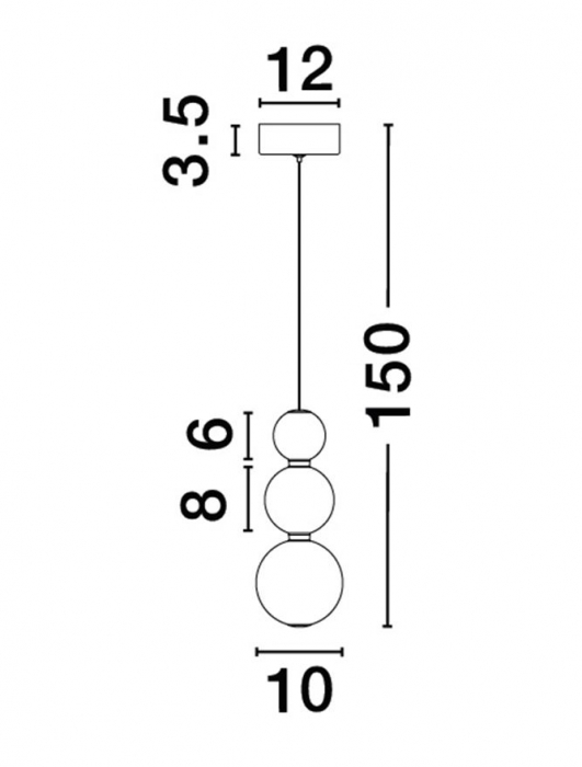 Perla NVL Crom 9695301 - suspensie moderna [2]