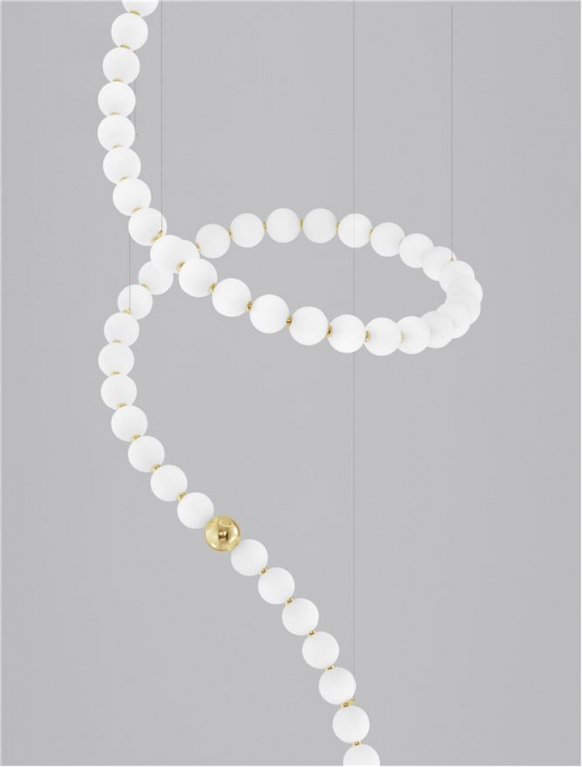 Perla - Suspensie 207W Auriu - 9695207 - suspensie moderna de la NovaLuce [2]