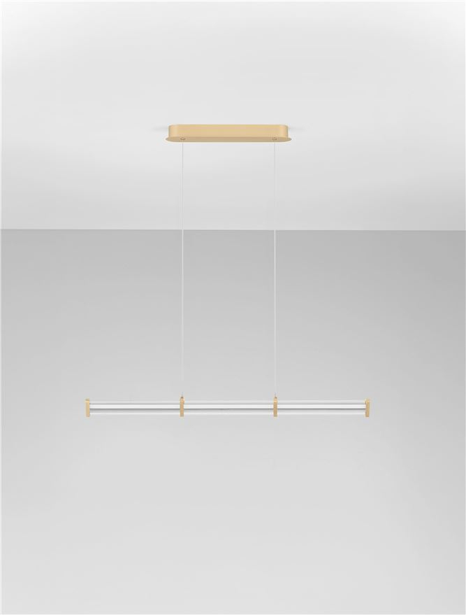 PHEME SP1 - Brushed Gold Metal Base & Clear Acrylic - Orizontal - SMALL [3]