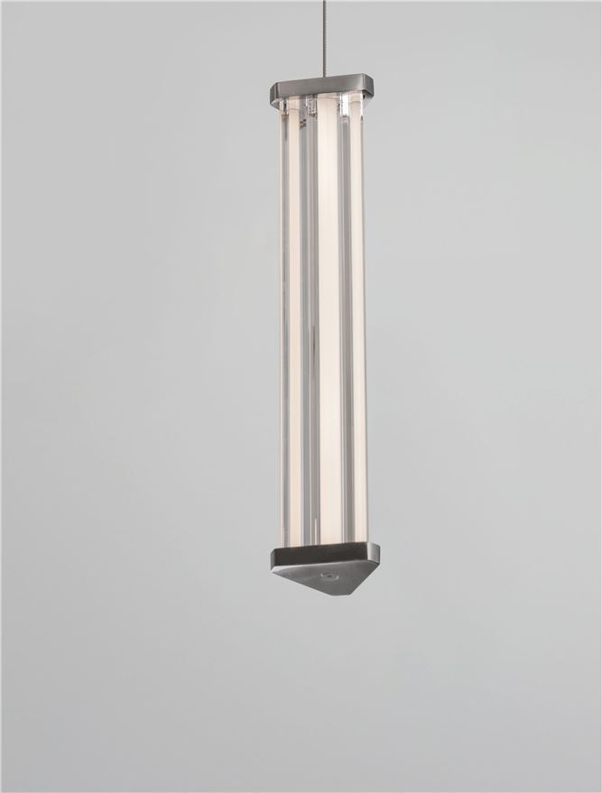 PHEME SP1 - Matt Black Metal Base, Satin Nickel & Clear Acrylic [4]