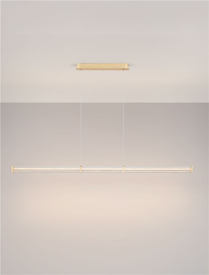 PHEME SP1 - Brushed Gold Metal Base & Clear Acrylic - Orizontal [4]