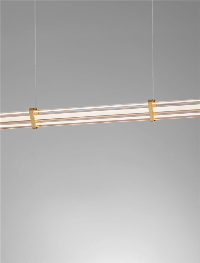 PHEME SP1 - Brushed Gold Metal Base & Clear Acrylic - Orizontal [6]