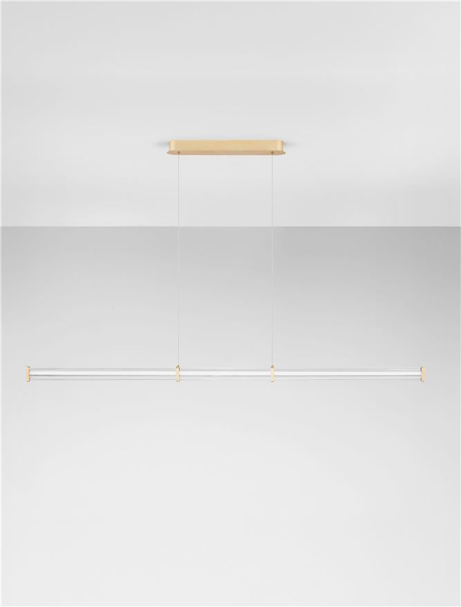 PHEME SP1 - Brushed Gold Metal Base & Clear Acrylic - Orizontal [3]