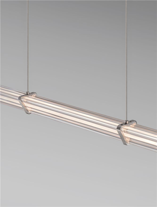 PHEME SP1 - Matt Black Metal Base, Satin Nickel & Clear Acrylic - Orizontal [5]