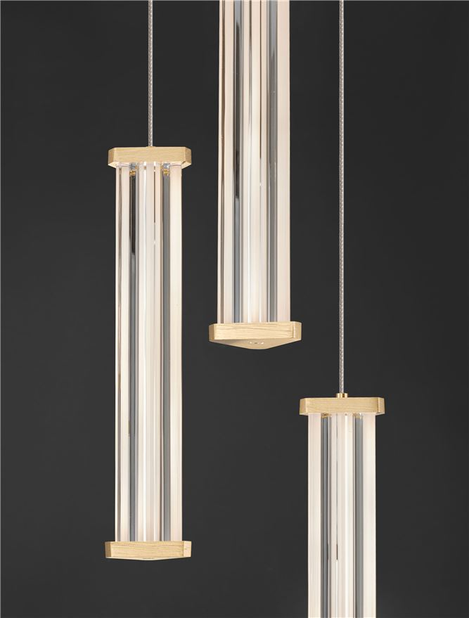 PHEME SP3 - Brushed Gold Metal Base & Clear Acrylic [6]