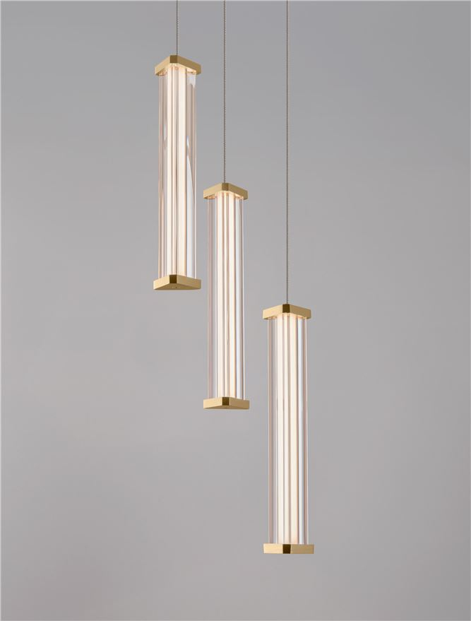 PHEME SP3 - Brushed Gold Metal Base & Clear Acrylic [5]