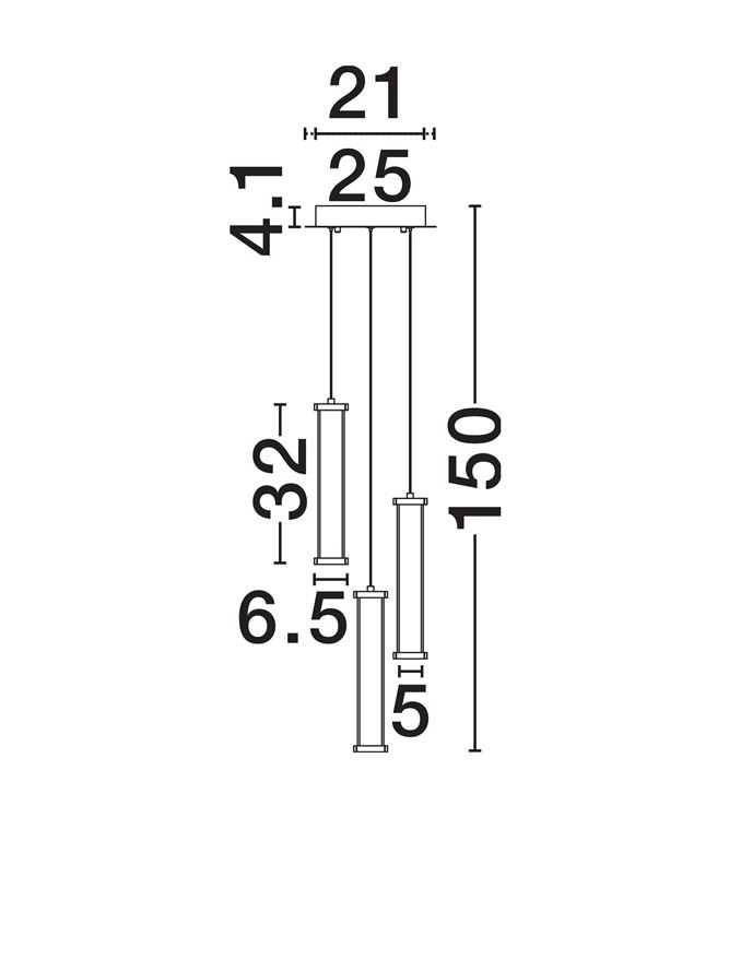 PHEME SP3 - Matt Black Metal Base, Satin Nickel & Clear Acrylic [7]