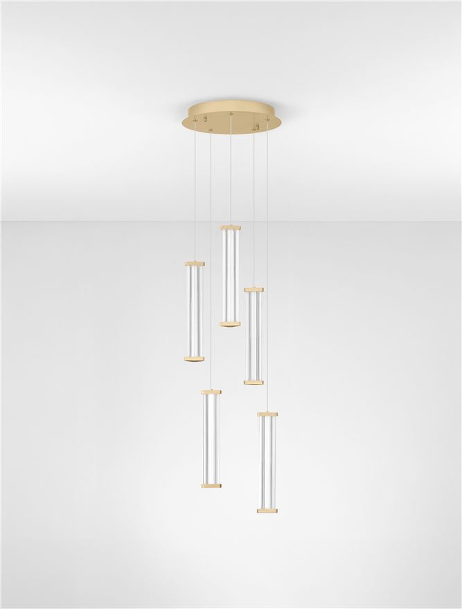 PHEME SP5 - Brushed Gold Metal Base & Clear Acrylic [2]