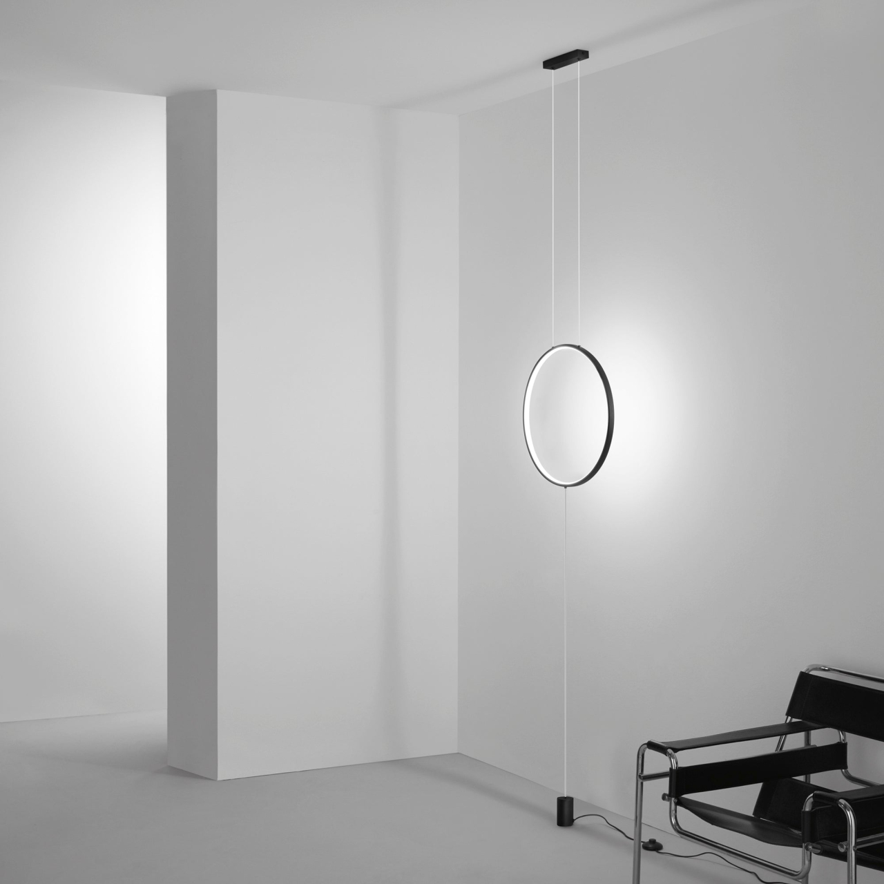 PIANTANA LED PORTAL NERA 20W 2400LM CCT 50X50X400CM [3]