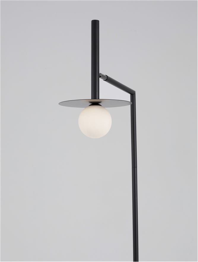 PIELO lampadar - 9043309 - Opal Glass Sandy Black Aluminium [5]