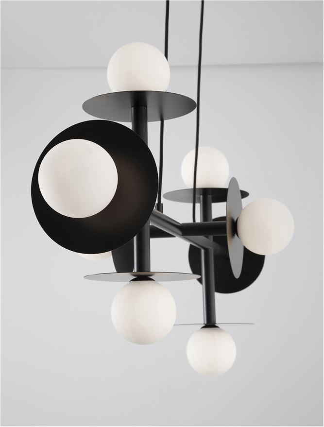 PIELO suspensie SP8 - 9043307 - Opal Glass Sandy Black Aluminium [3]