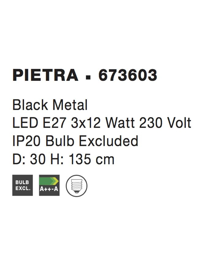 PIETRA suspensie SP3 -  673603 - Black Metal [4]