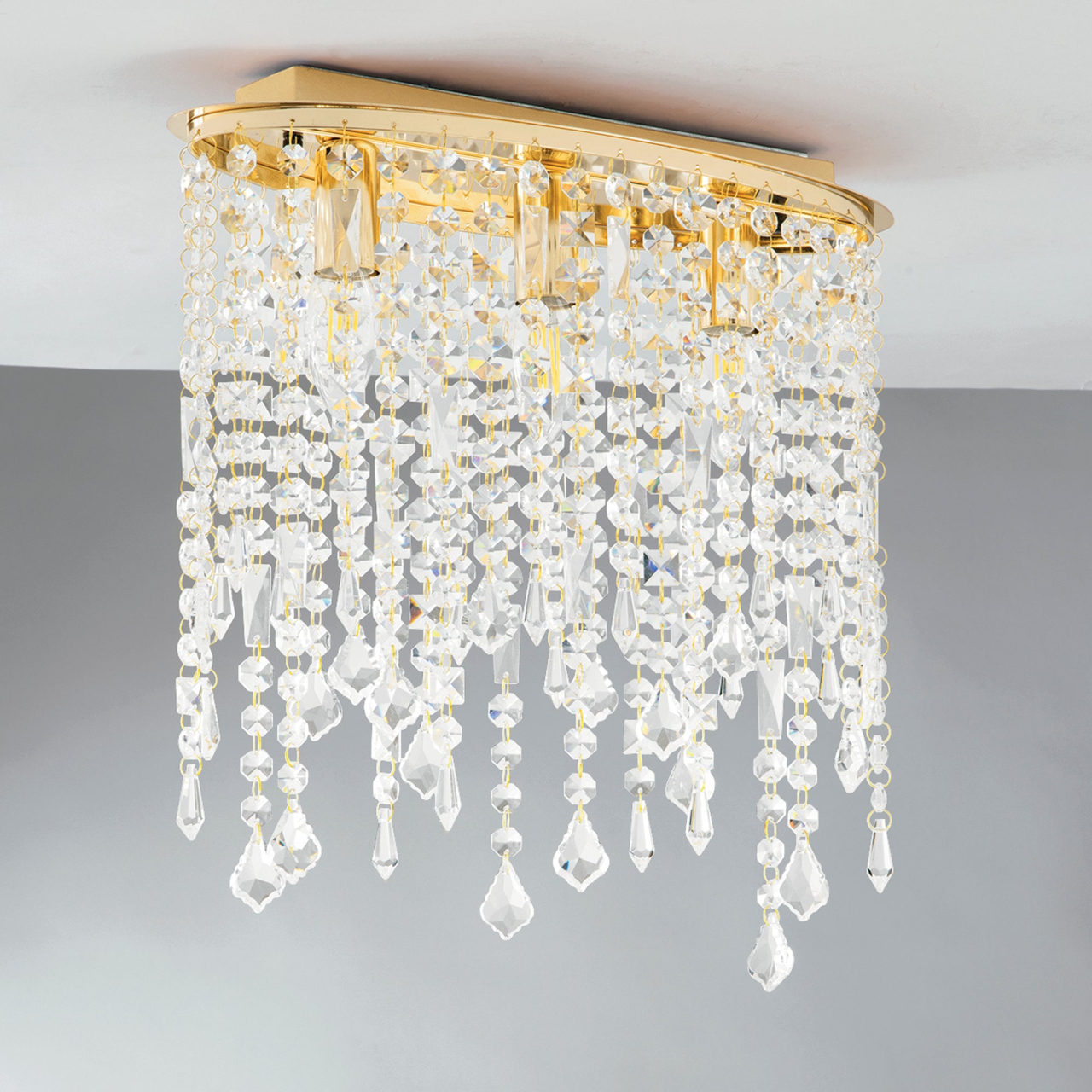 PLAFONIERA BREEZE ORO 3XE14 40X15,5X36CM [2]