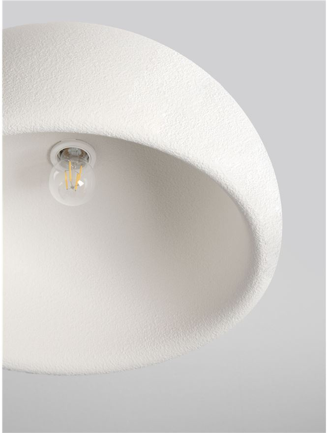 Plafoniera DAVO D50 - Stone White Polyurethane & Resin [7]