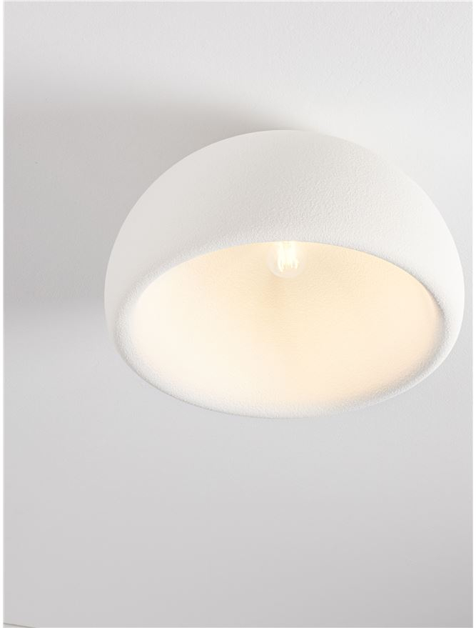 Plafoniera DAVO D50 - Stone White Polyurethane & Resin [5]