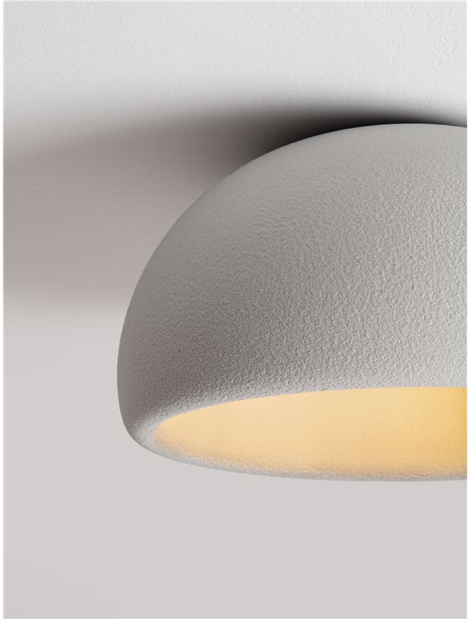 Plafoniera DAVO D50 - Stone Dove Gray Polyurethane & Resin [6]