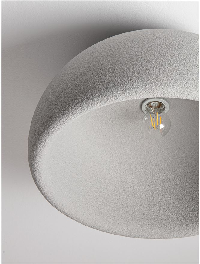 Plafoniera DAVO D50 - Stone Dove Gray Polyurethane & Resin [7]