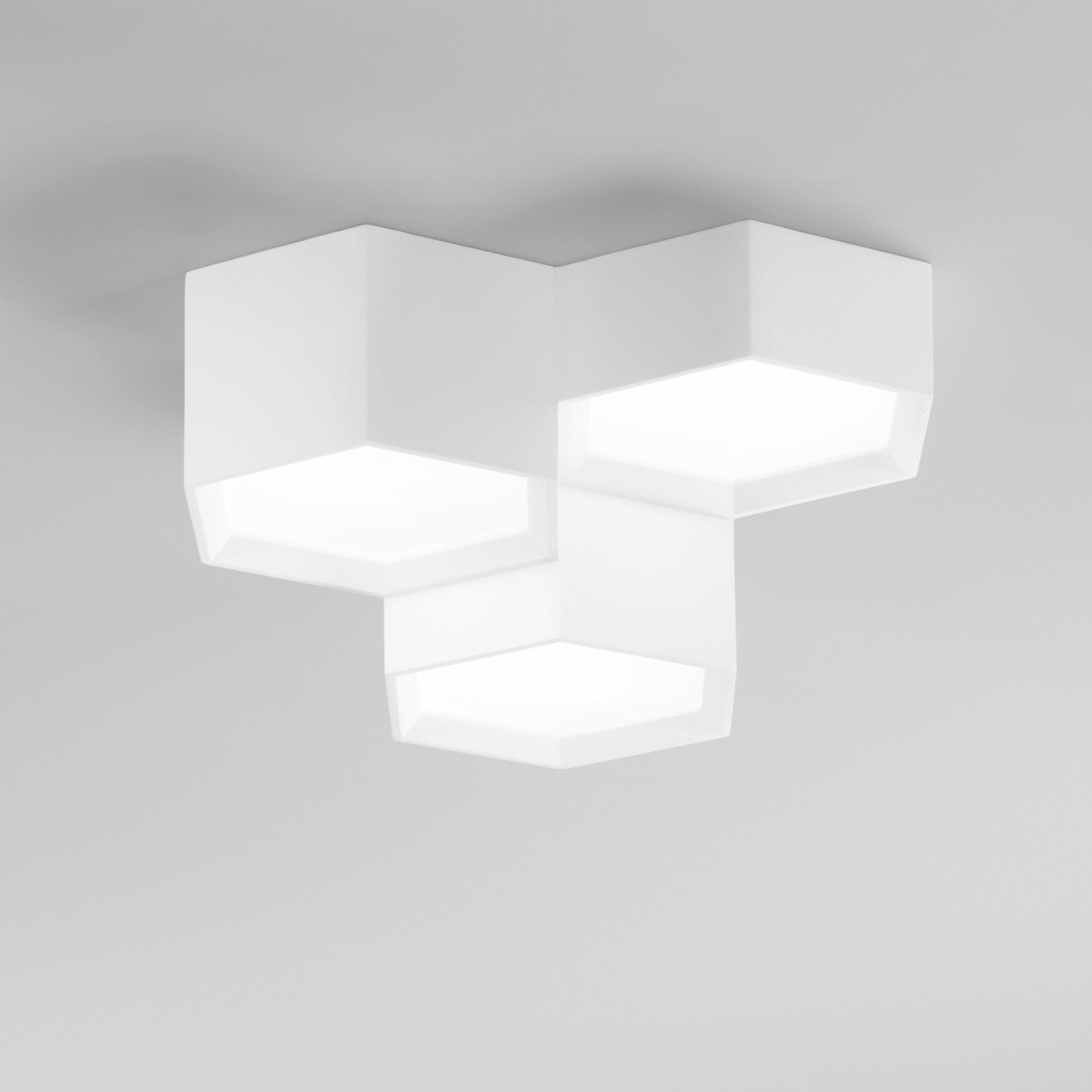 PLAFONIERA LED VORTEX BIANCA 36W 3930LM CCT 35X35X15CM [2]