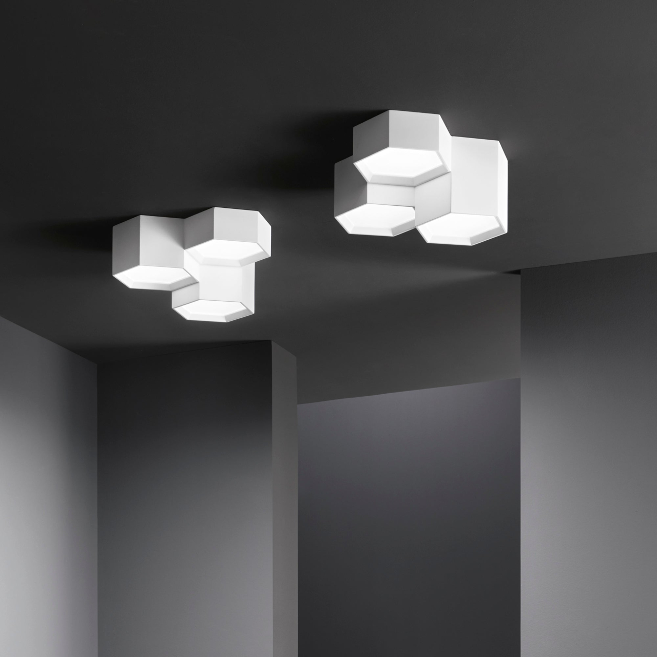 PLAFONIERA LED VORTEX BIANCA 36W 3930LM CCT 35X35X15CM [3]