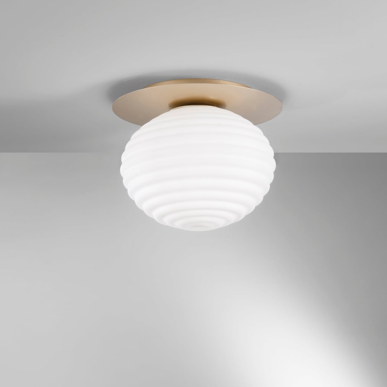 PLAFONIERA RIPPLE ORO 1XE27 35X35X28CM [2]
