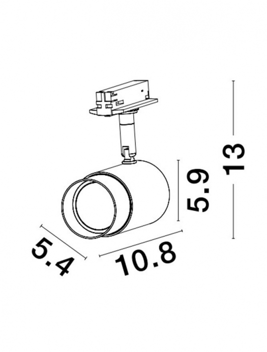 Pongo Spot 1 - 3F 9460985 - spot pentru sina trifazica [4]