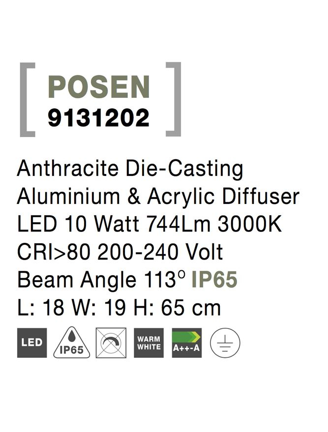 POSEN stalp exterior mare 9131202 [8]