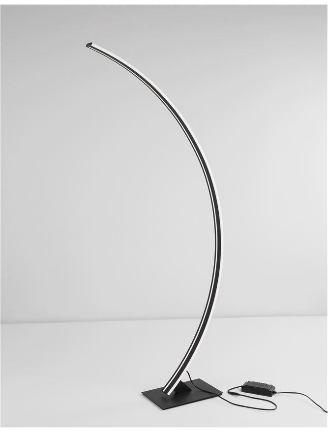 PREMIUM lampadar - 9348092 - Sandy Black Aluminium & Acrylic Dimmable [3]