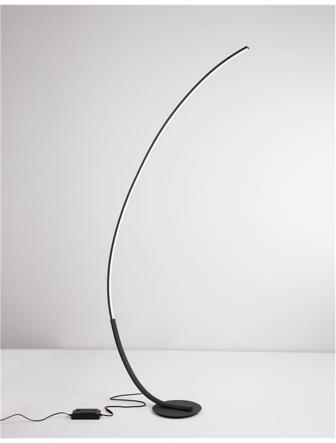 PREMIUM lampadar - 9396060 - Sandy Black Steel Aluminium & Acrylic [4]