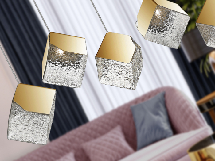 Suspensie moderna Priscila 720595 LAMP 5L GOLD - SCHULLER [4]