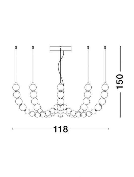Perla NVL - 125W Gold - 9695203 - suspensie moderna [4]