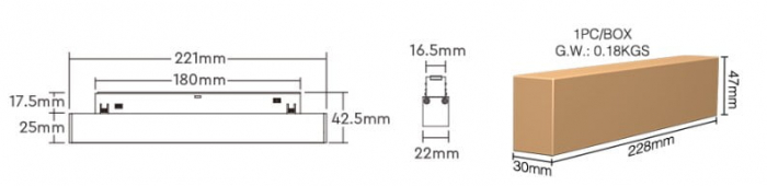 PROIECTOR LED CCT RF SMART SINA MAGNETICA 22CM 10W POINT - MIBOXER - MIBOXER - 48V PE SINA MAGNETICA  S22/R22 [2]