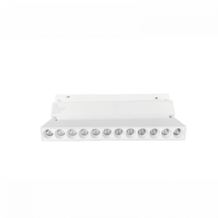 PROIECTOR POINT ORIENTABIL LED 12W 3000K/4000K - 48V PE SINA MAGNETICA  S22/R22 - alb [1]