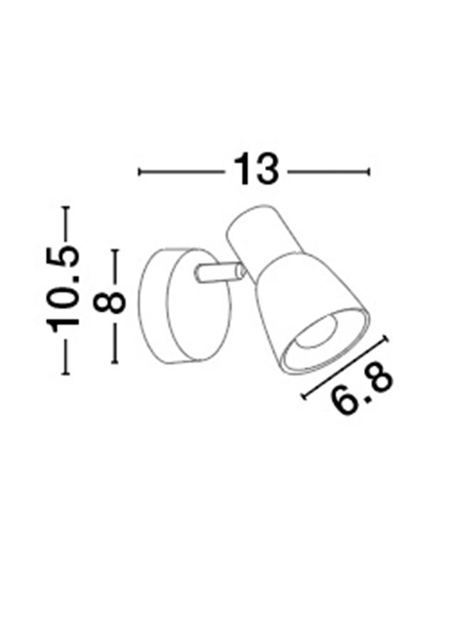 PUBLICO aplica AP1 - 667001 - Opal Glass Satin Nickel Metal [3]