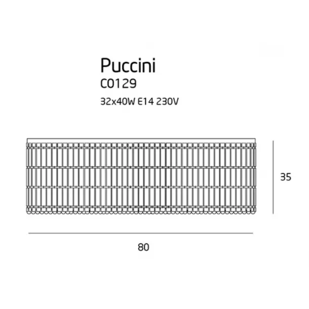 Suspensie moderna cristal PUCCINI C0129 - Max Light [2]