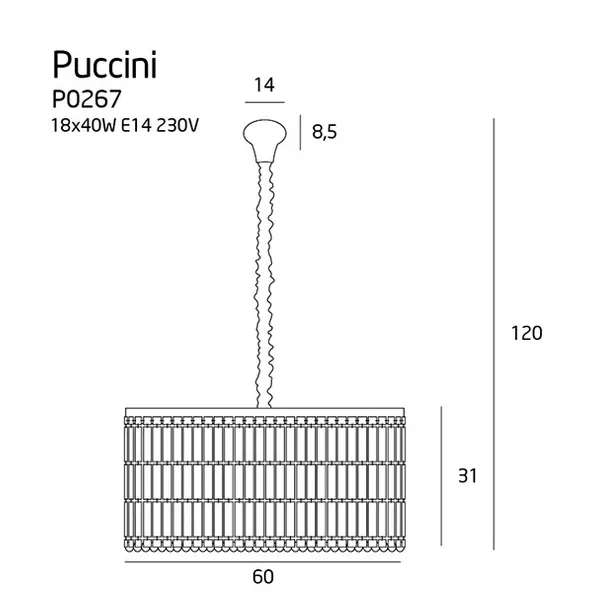 Suspensie moderna PUCCINI P0267 - Max Light [3]
