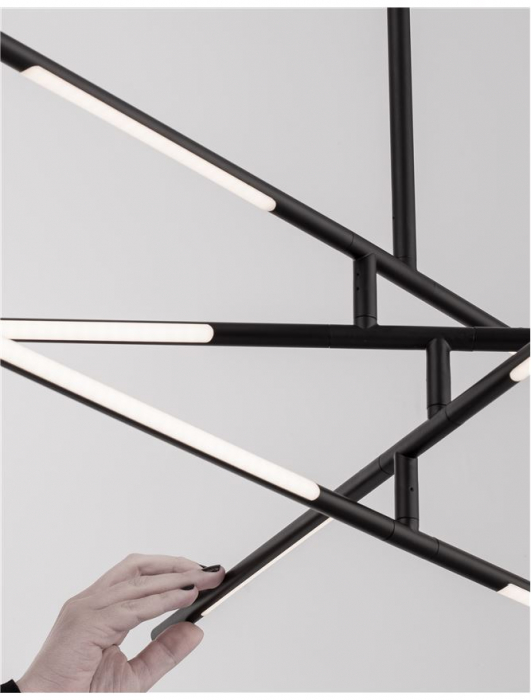 Raccio - black - Nova Luce - 48W  - Suspensie moderna - 9180780 [7]