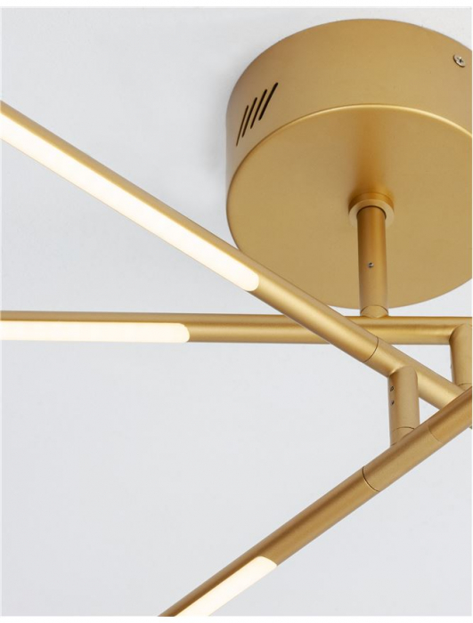 Raccio - gold - Nova Luce - 32W  - Plafoniera moderna - 9180762 [3]