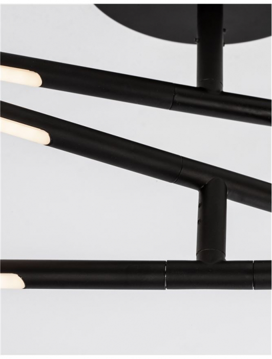 Raccio - black - Nova Luce - 32W  - Plafoniera moderna - 9180761 [5]