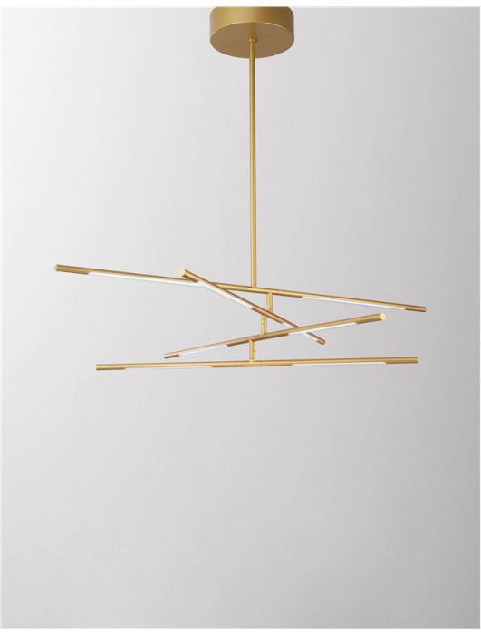 Raccio - gold - Nova Luce - 48W  - Suspensie moderna - 9180781 [4]