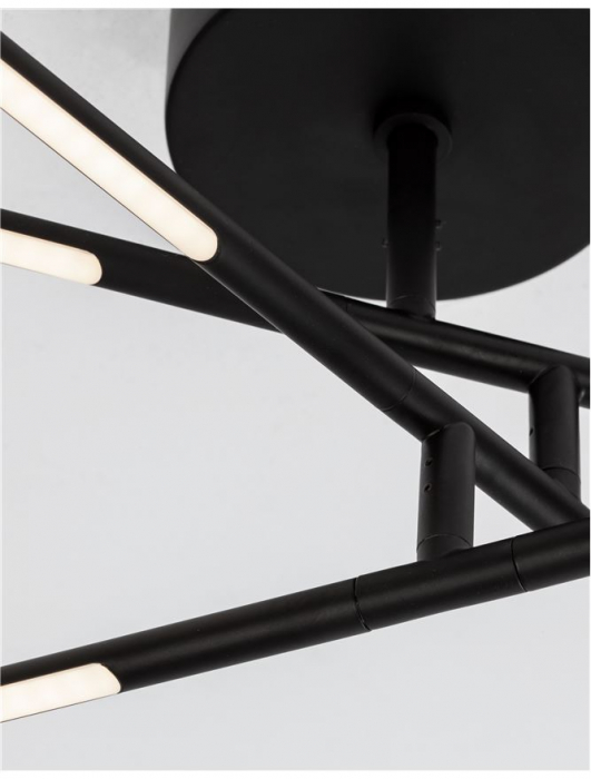 Raccio - black - Nova Luce - 32W  - Plafoniera moderna - 9180761 [4]