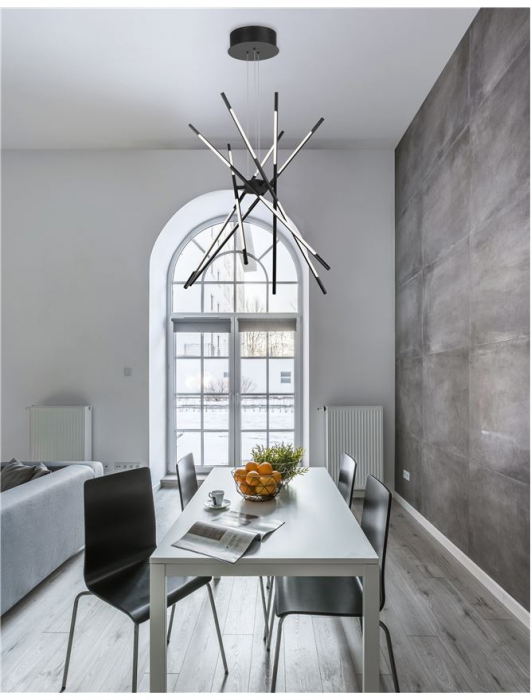 Raccio - black - Nova Luce - 68W  - Suspensie moderna - 9180783 [2]