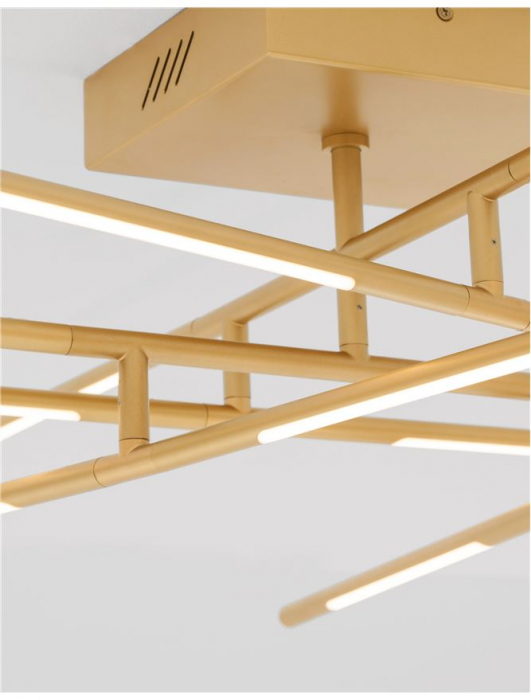 Raccio - gold - Nova Luce - 50W  - Plafoniera moderna - 9180713 [4]