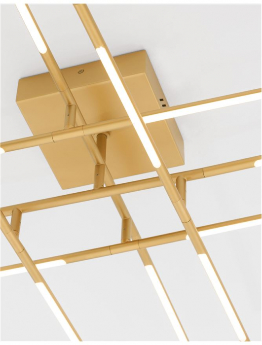 Raccio - gold - Nova Luce - 50W  - Plafoniera moderna - 9180713 [5]