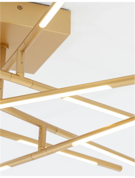 Raccio - gold - Nova Luce - 50W  - Plafoniera moderna - 9180713 [3]