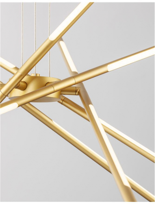 Raccio - gold - Nova Luce - 68W  - Suspensie moderna - 9180782 [7]