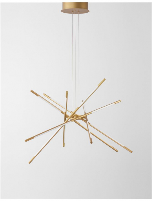 Raccio - gold - Nova Luce - 68W  - Suspensie moderna - 9180782 [5]